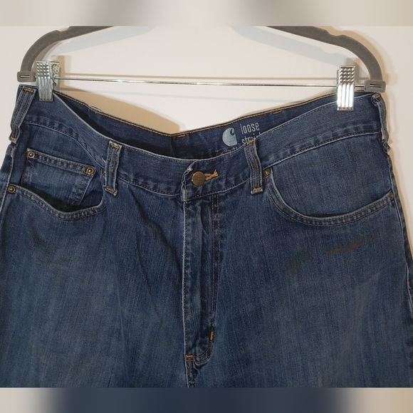 Carhartt Blue Jeans Loose Straight High-Rise Size 36 X 36 - Picture 3 of 12